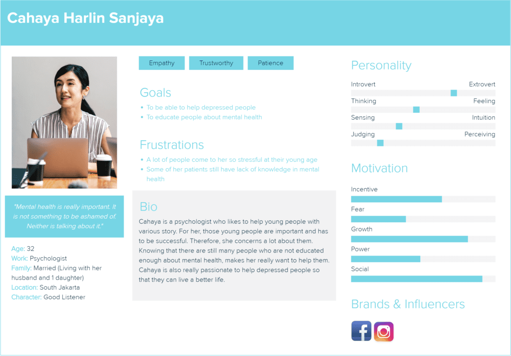 An example of a user persona